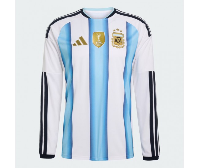 Camiseta de fútbol local de manga larga de Argentina para hombre 2026
