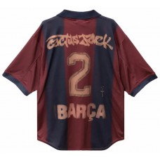 Camiseta retro de esqueleto para hombre del FC Barcelona X Travis Scott 2020-21