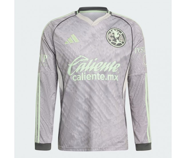 Camiseta de fútbol de manga larga del Club América para hombre 2025