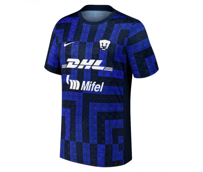Camiseta prepartido de los Pumas UNAM para hombre 2025