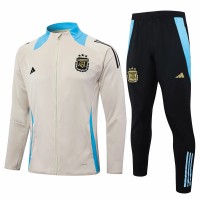 Chándal de fútbol de presentación de entrenamiento beige para hombre de Argentina 2024-25