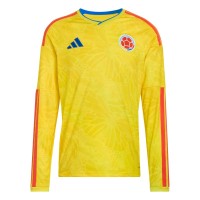 Camiseta de fútbol de manga larga para hombre de la selección de Colombia, modelo local 2026
